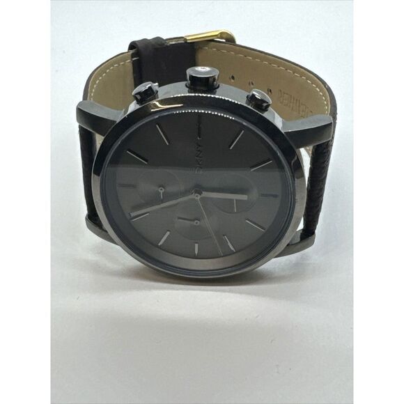 DKNY Soho NY2162 Men\'s Brown Leather Strap Analog Dial Quartz Wrist Watch JNA486 main image 6